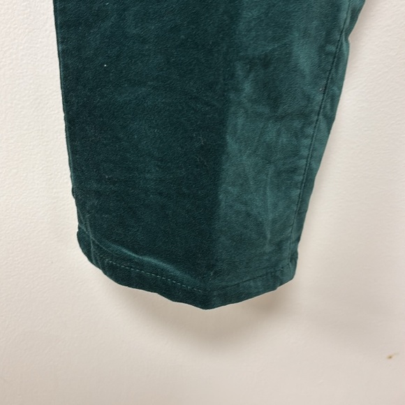 Talbots Green Velveteen Slim Pants - Picture 6 of 8
